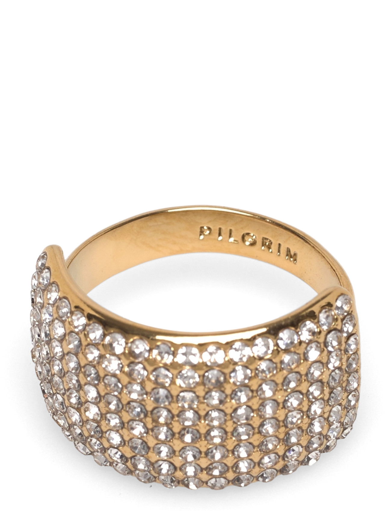 Pilgrim Aspen Crystal Ring Gold-Plated, One Size, Gold, Smykker > Ringe, Dame