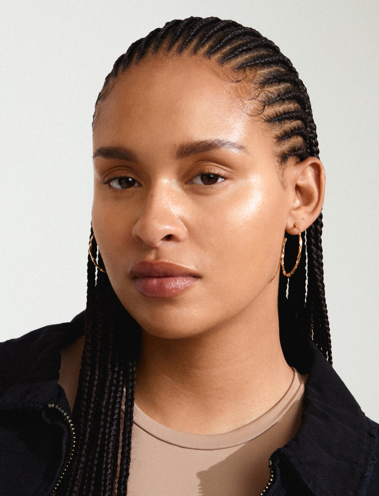 Pilgrim Wyatt Earrings Gold-Plated, One Size, Gold, Øreringe > Creoler, Dame