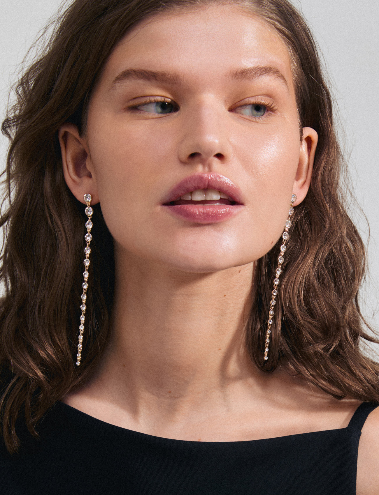 Pilgrim Reagan Crystal Earrings Gold-Plated, One Size, Gold, Øreringe > Øreringe Med Vedhæng, Dame