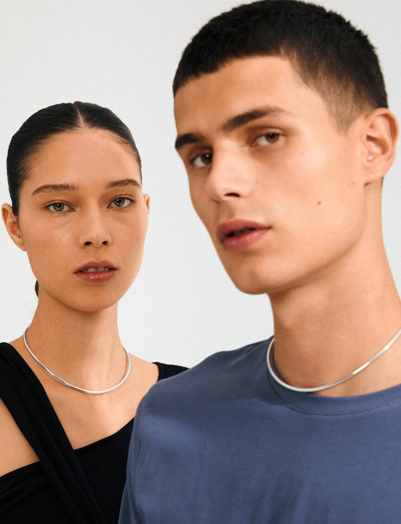 Pilgrim Charm Choker Silver-Plated, One Size, Silver, Halskæder > Stive Halskæder, Dame