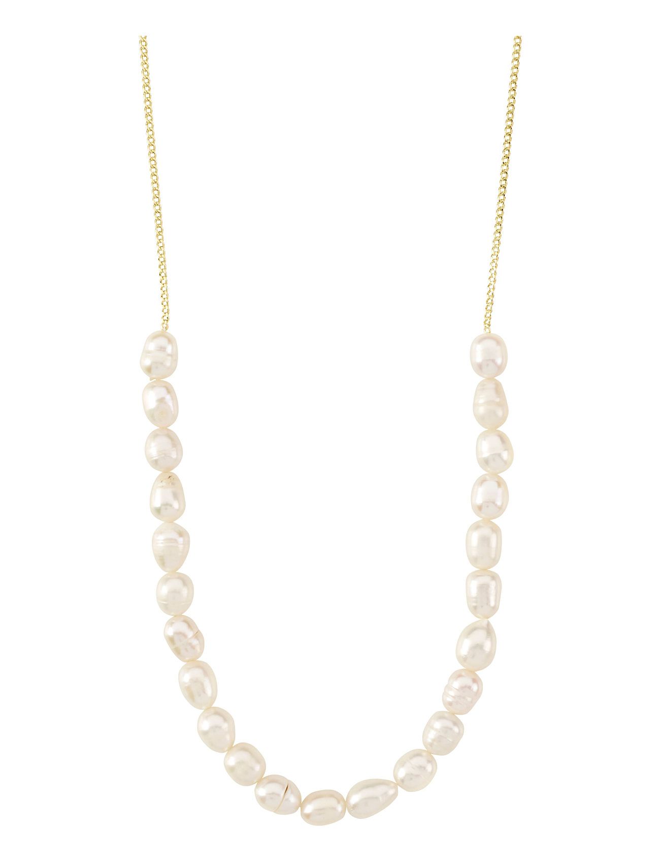 PILGRIM Berthe Pearl Kette Gold-Plated Gold - One Sizex510 - Damen