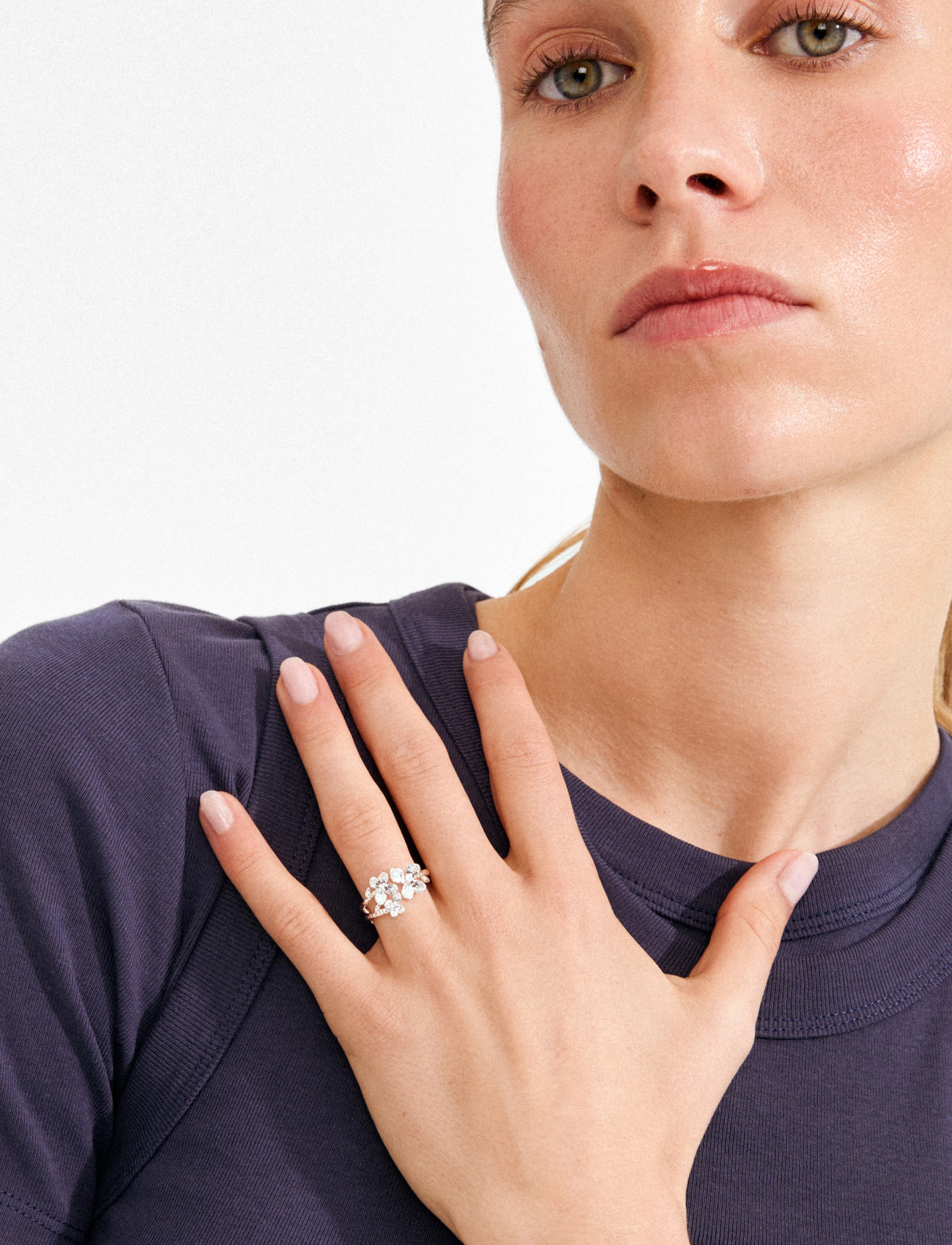 Pilgrim Ajani Ring Silver-Plated, One Size, Silver, Smykker > Ringe, Dame
