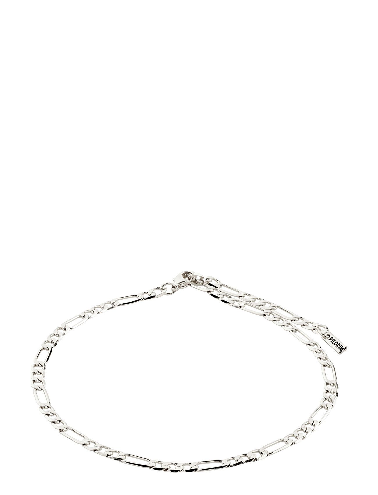 Pilgrim Dale Recycled Open Curb Ankle Chain Silver