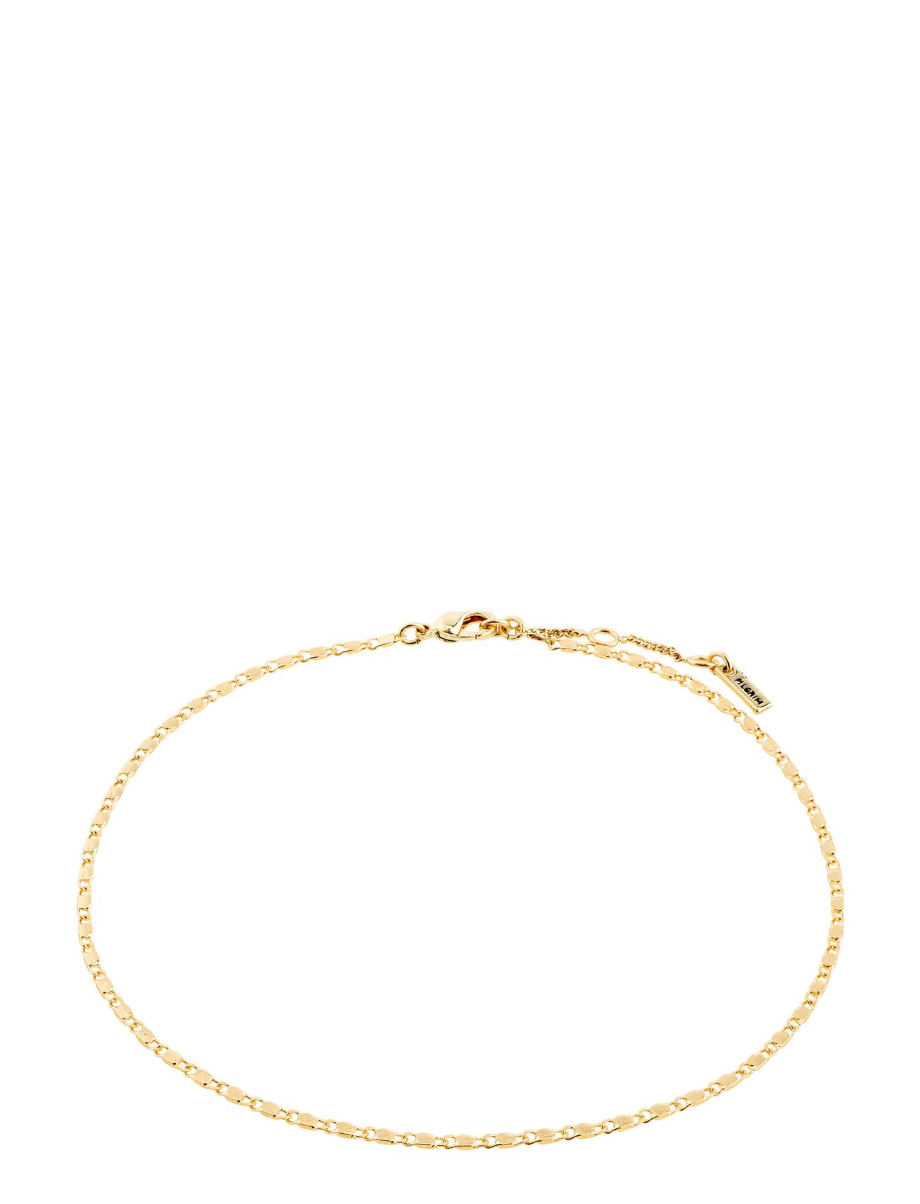 Parisa Recycled Flat Link Ankle Chain Gold Pilgrim