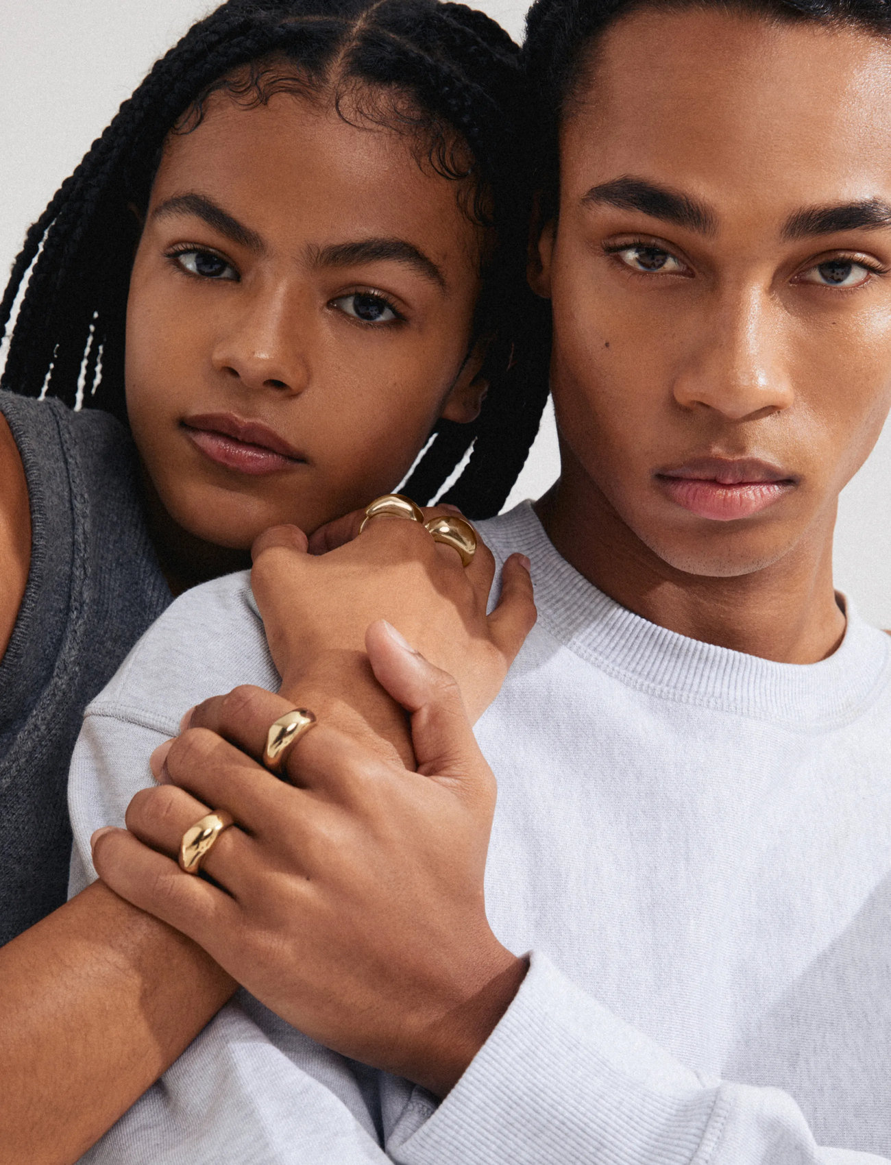 Pilgrim Harrison Rings, 2-In-1 Set, Gold-Plated, One Size, Gold, Smykker > Ringe, Dame