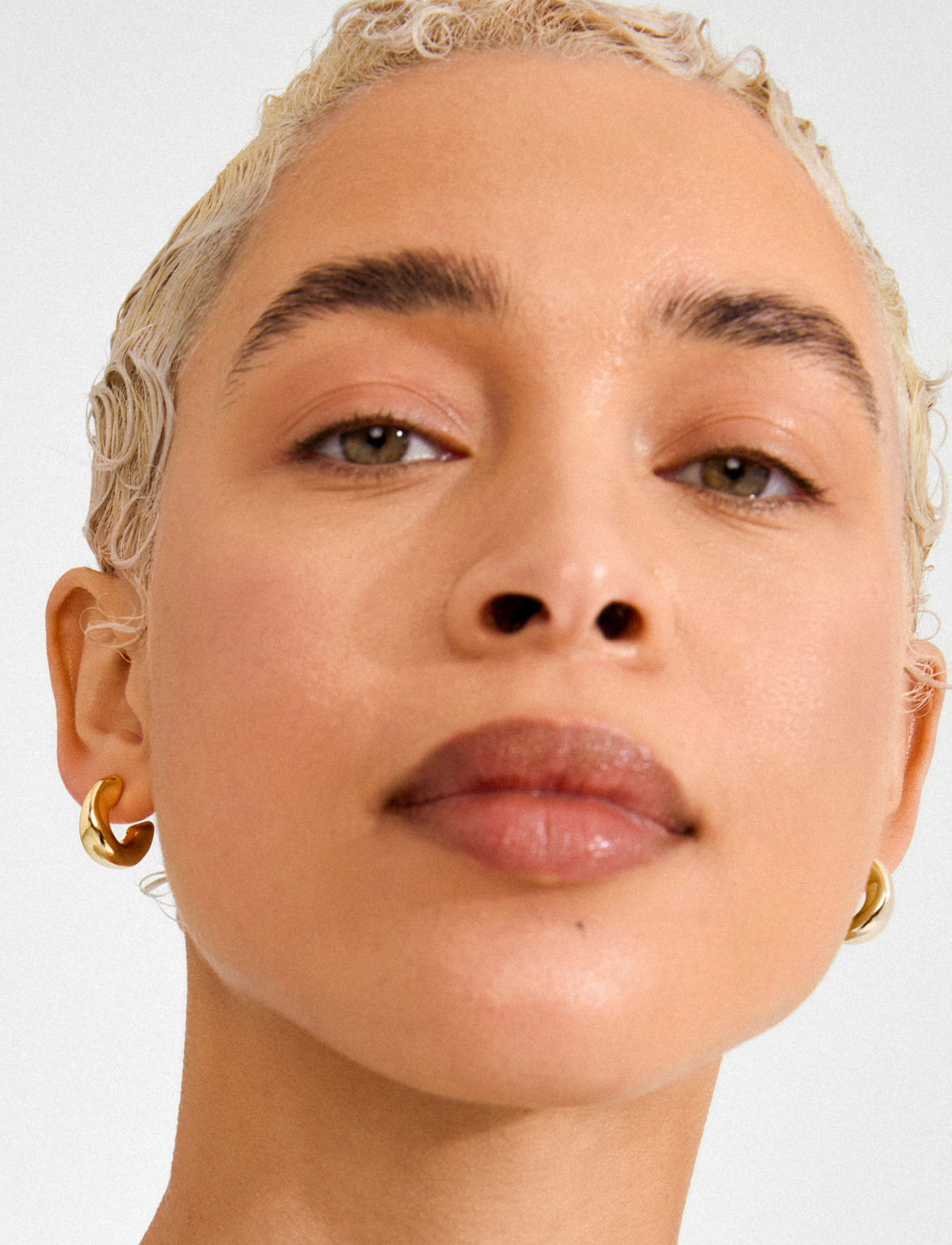 Pilgrim Jennings Hoop Earrings Gold-Plated, One Size, Gold, Øreringe > Creoler, Dame