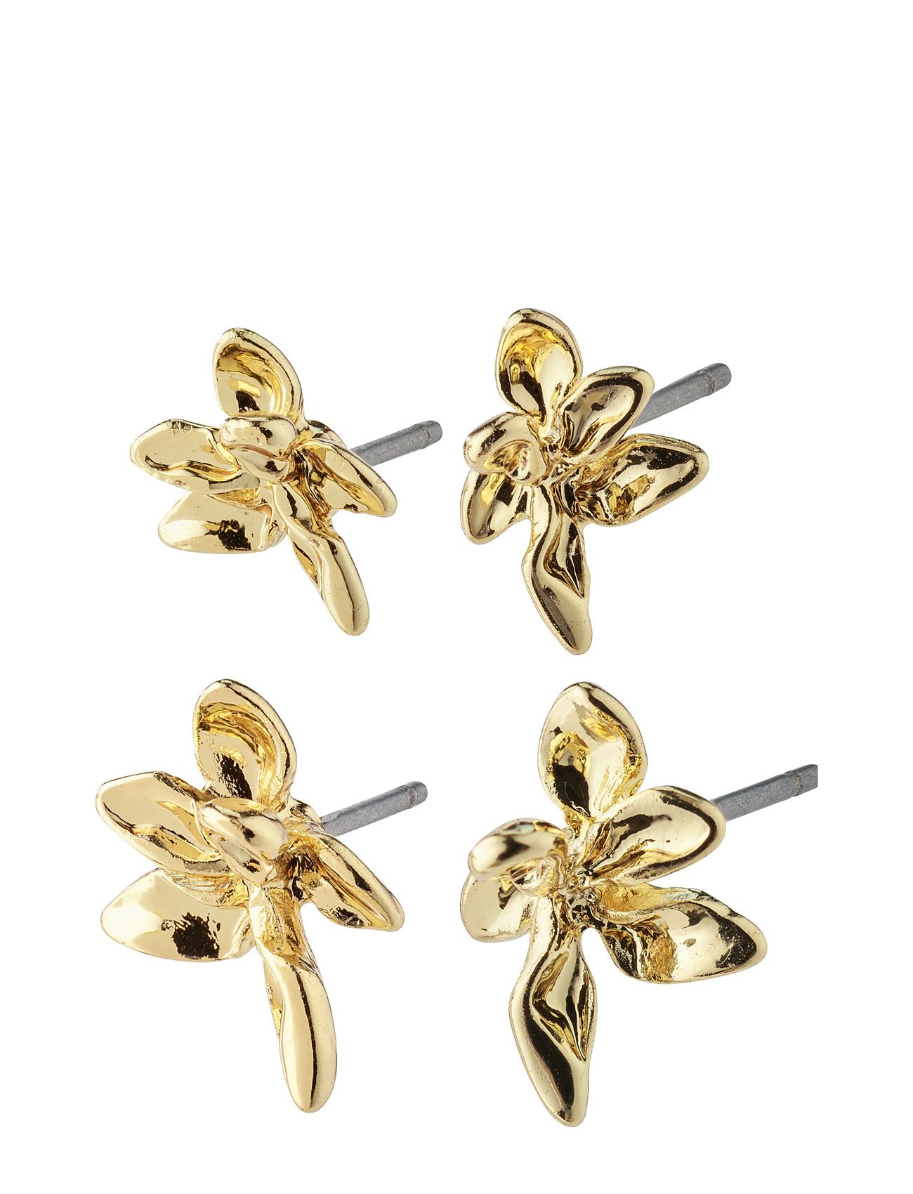 PILGRIM Riko Recycled Ohrringe, 2-In-1 Set Gold - One Size - Damen