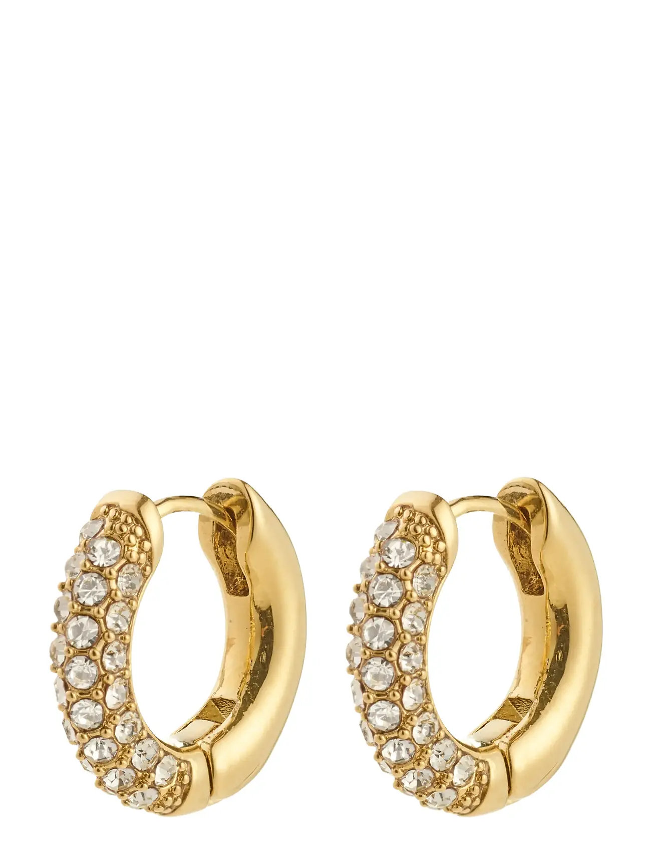PILGRIM Tatum Klein Hoops Gold-Plated Gold - One Size - Damen