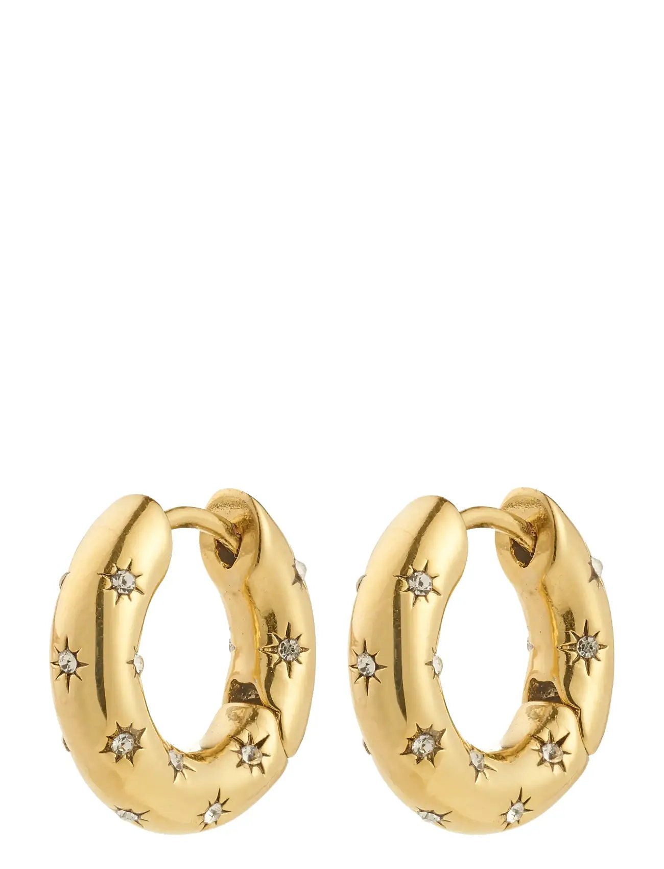 PILGRIM Nevaeh Hoops Gold-Plated Gold - One Size - Damen