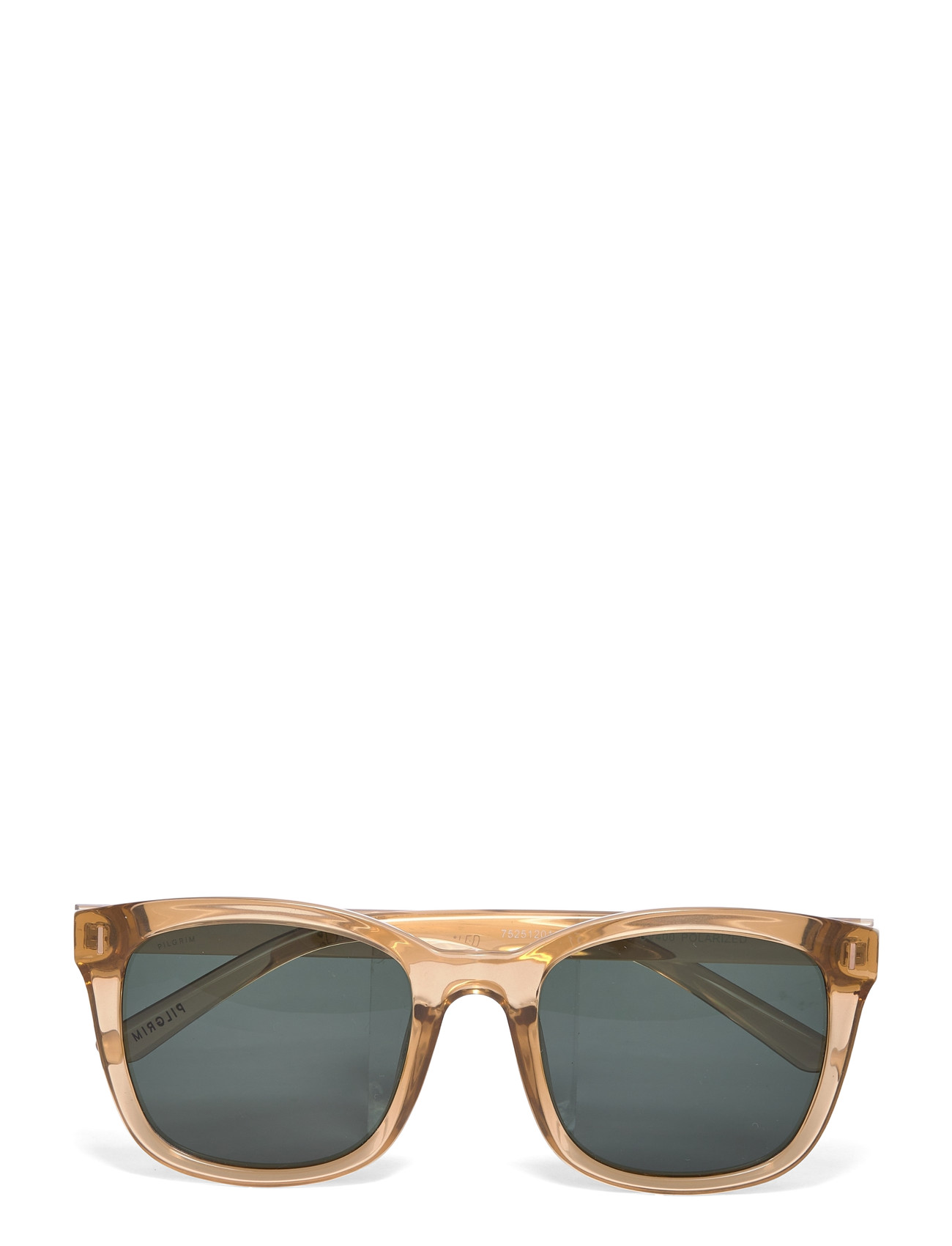 Pilgrim Katya Sunglasses Light Brown, One Size, Brown, Solbriller > Wayfarer-Solbriller Med D-Stel, Dame