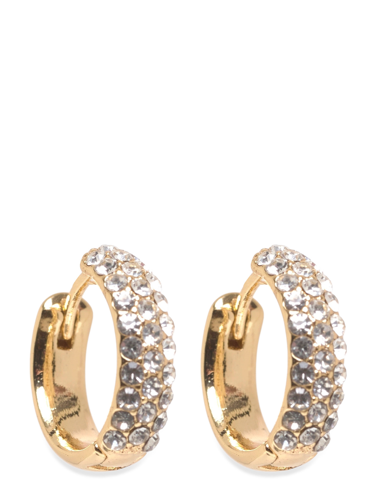PILGRIM Shea Crystal Hoop Ohrringe Gold-Plated Gold - One Size - Damen