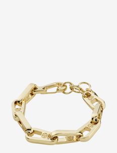 LOVE chain bracelet - chain bracelets - gold plated