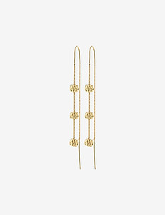 COURAGEOUS chain-hooks earrings - oorhangers - gold plated