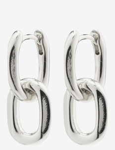 EUPHORIC cable chain earrings silver-plated - silmatorkavad kõrvarõngad - silver plated