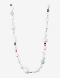 ENERGETIC freshwater pearl necklace silver-plated - helmikaulakorut - silver plated