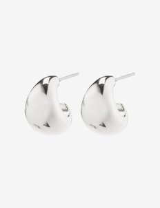 ADRIANA chunky mini hoop earrings - hopen - silver plated