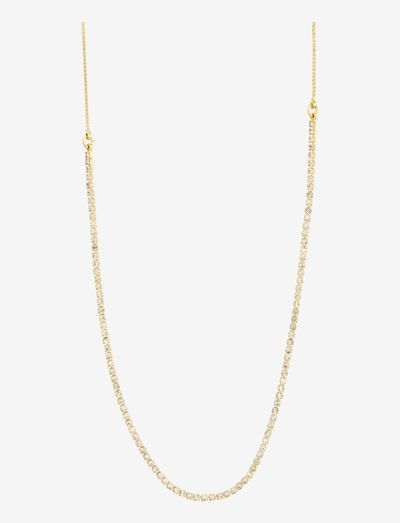 FRIENDS crystal chain necklace gold-plated - lenkekjeder - gold plated