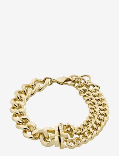 FRIENDS chunky chain bracelet gold-plated - lenkearmbånd - gold plated