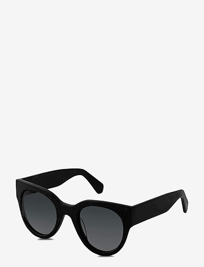 MALI oversized acetate sunglasses - d-shaped - black
