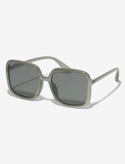MILAN oversized retro sunglasses grey - kandilise raamiga - grey