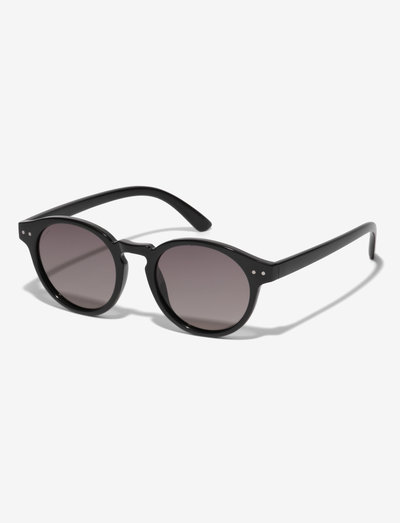 KYRIE classic round shaped sunglasses black - rund ramme - black