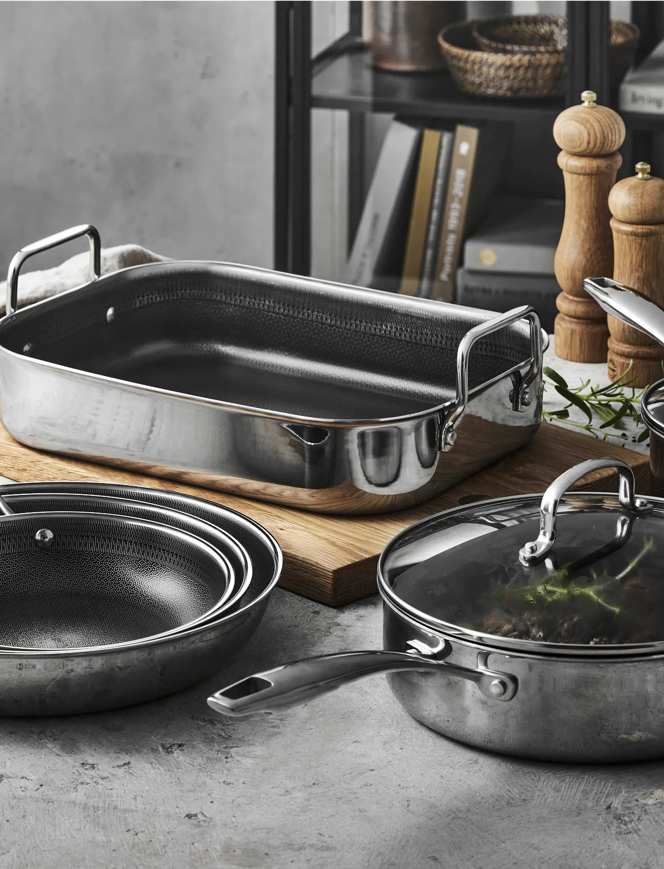 Pillivuyt Gourmet Stegepande Paillon Hybrid, Ø 20 cm, Silver, Gryder & Pander > Stegepander, Unisex