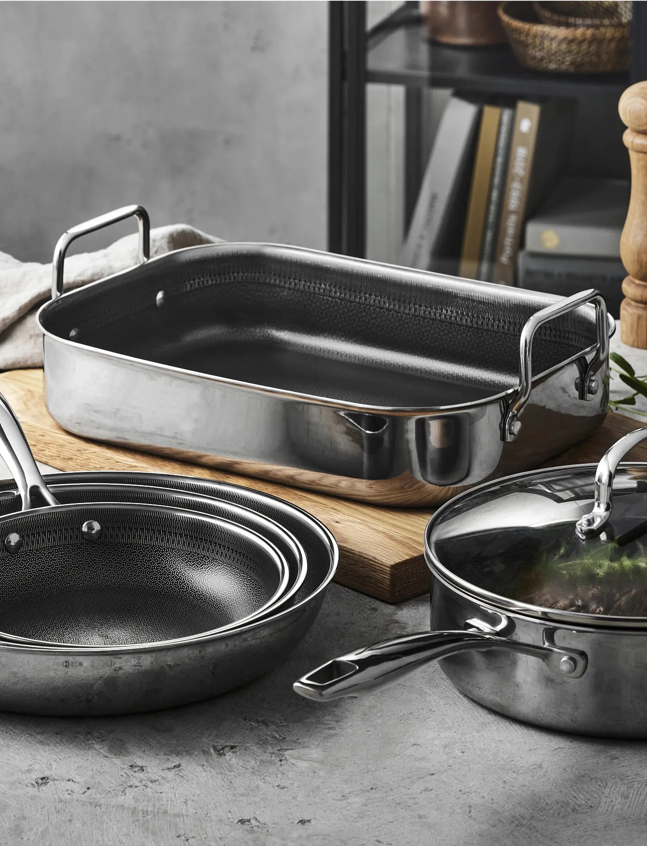 Pillivuyt Gourmet Stegepande Paillon Hybrid, Ø 28 cm, Silver, Gryder & Pander > Stegepander, Unisex