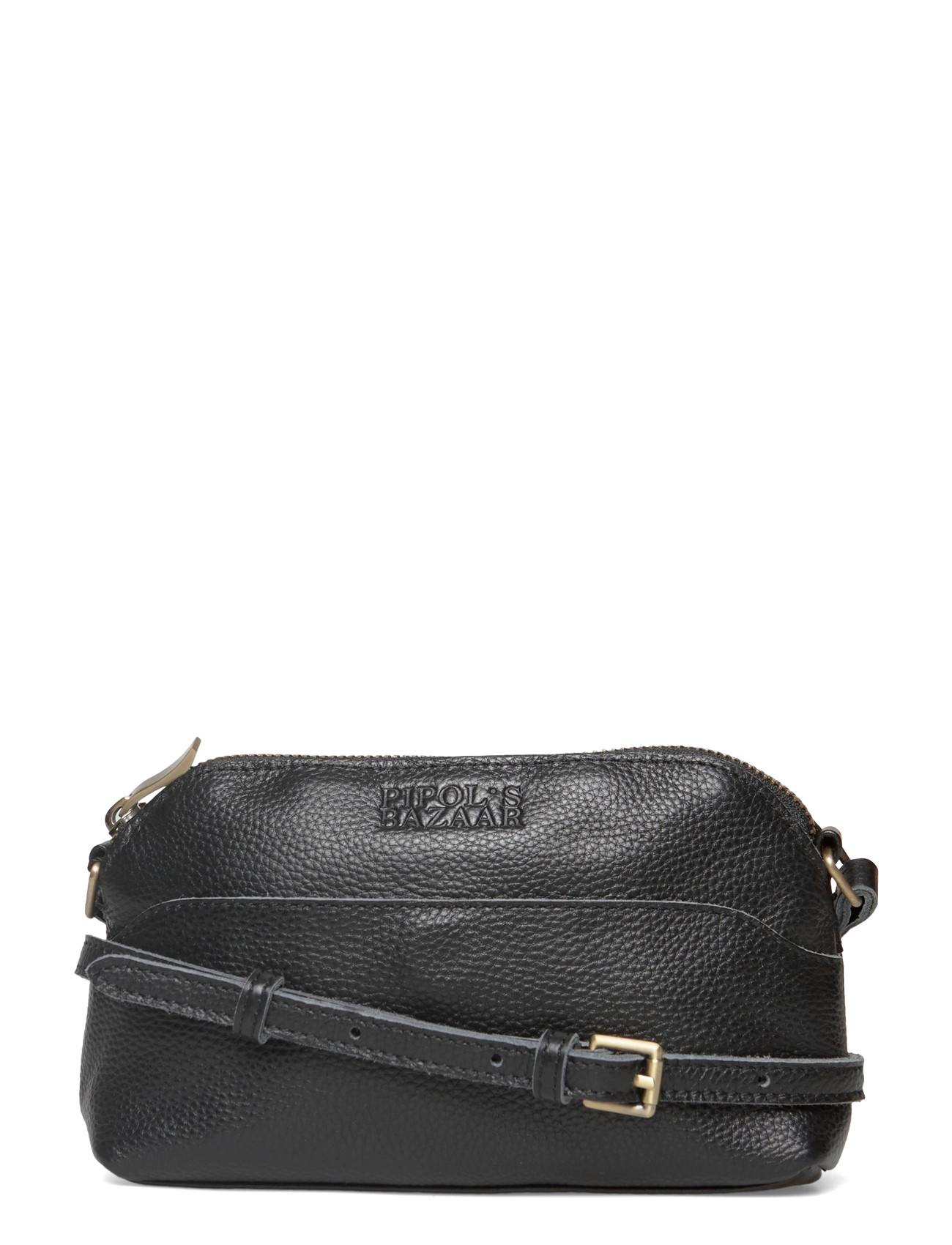 Pipol's Bazaar Questo Leather Bag Small Black, One Size, Black, Tasker > Crossbody-Tasker, Dame