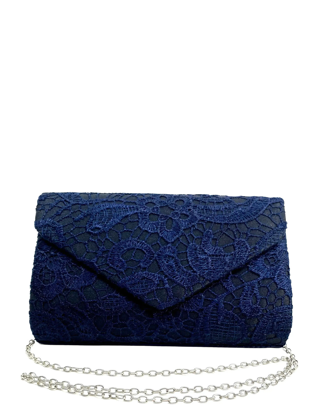 Pipol's Bazaar Laila Lace Clutch Blue, One Size, Navy, Tasker > Clutches, Dame