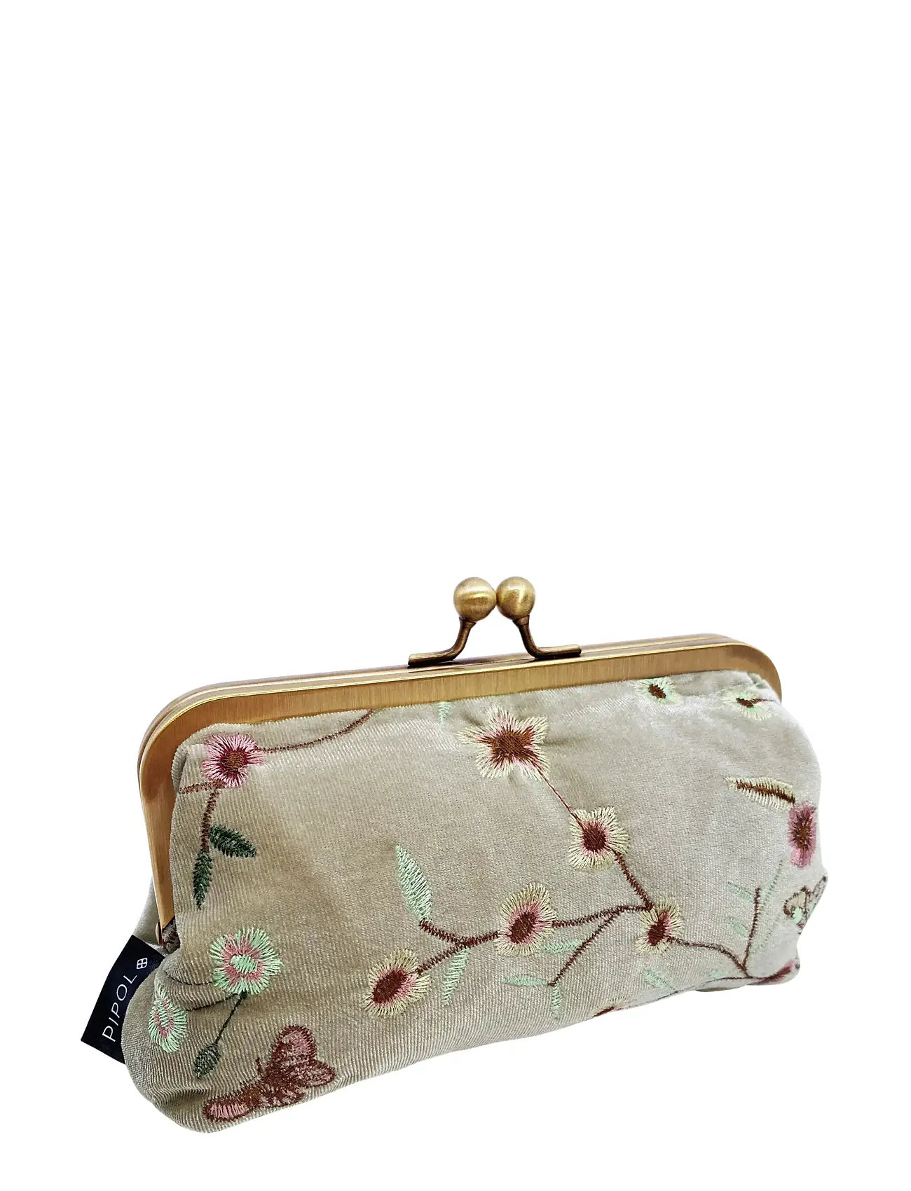 Pipol's Bazaar Garden Velvet Frame Sand, One Size, Multi/patterned, Tasker > Clutches, Dame
