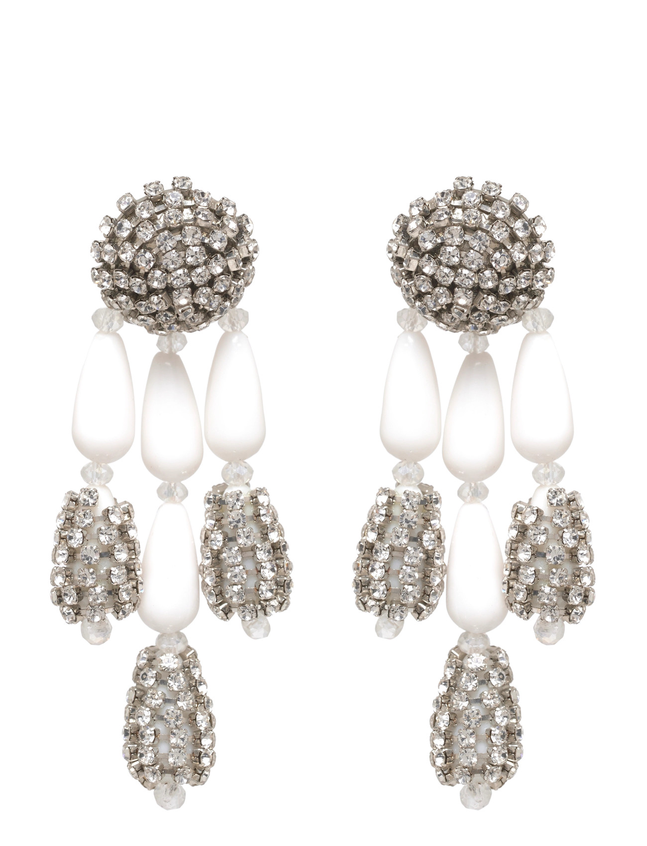 Pipol's Bazaar Star Earring White, One Size, Silver, Earrings > Statement Earrings, Dame