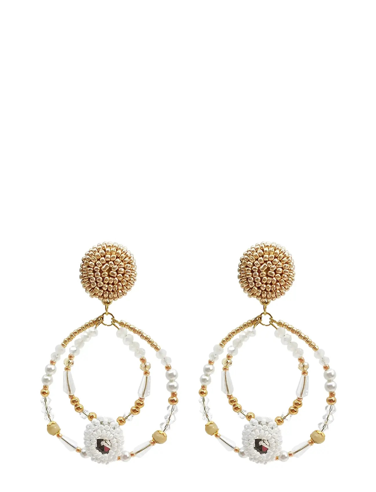 PIPOL'S BAZAAR Mira Pearl Ear Weiß Gold Weiß - One Size - Damen