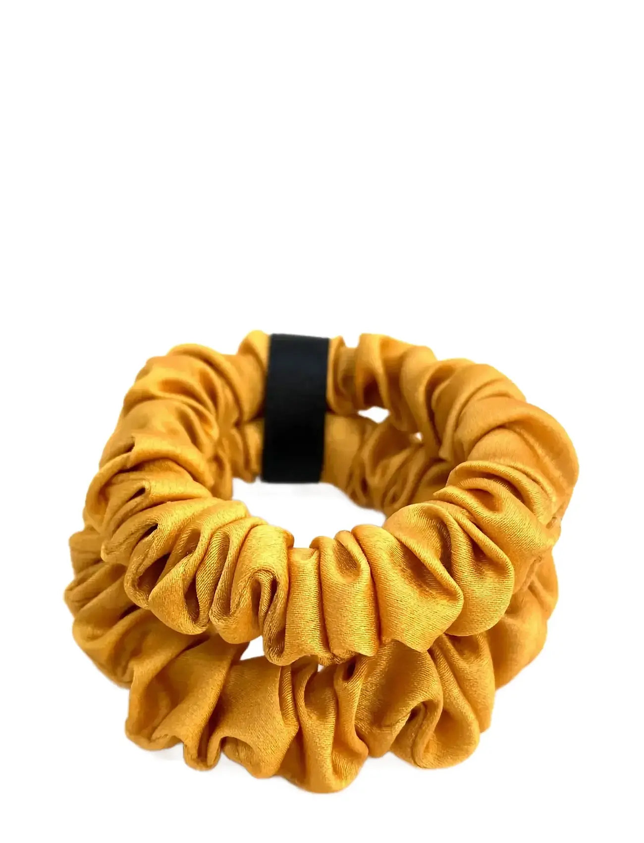 Pipol's Bazaar Delize De Luxe Scrunchie Mustard 2 Pcs, One Size, Yellow, Hårtilbehør > Scrunchies, Dame