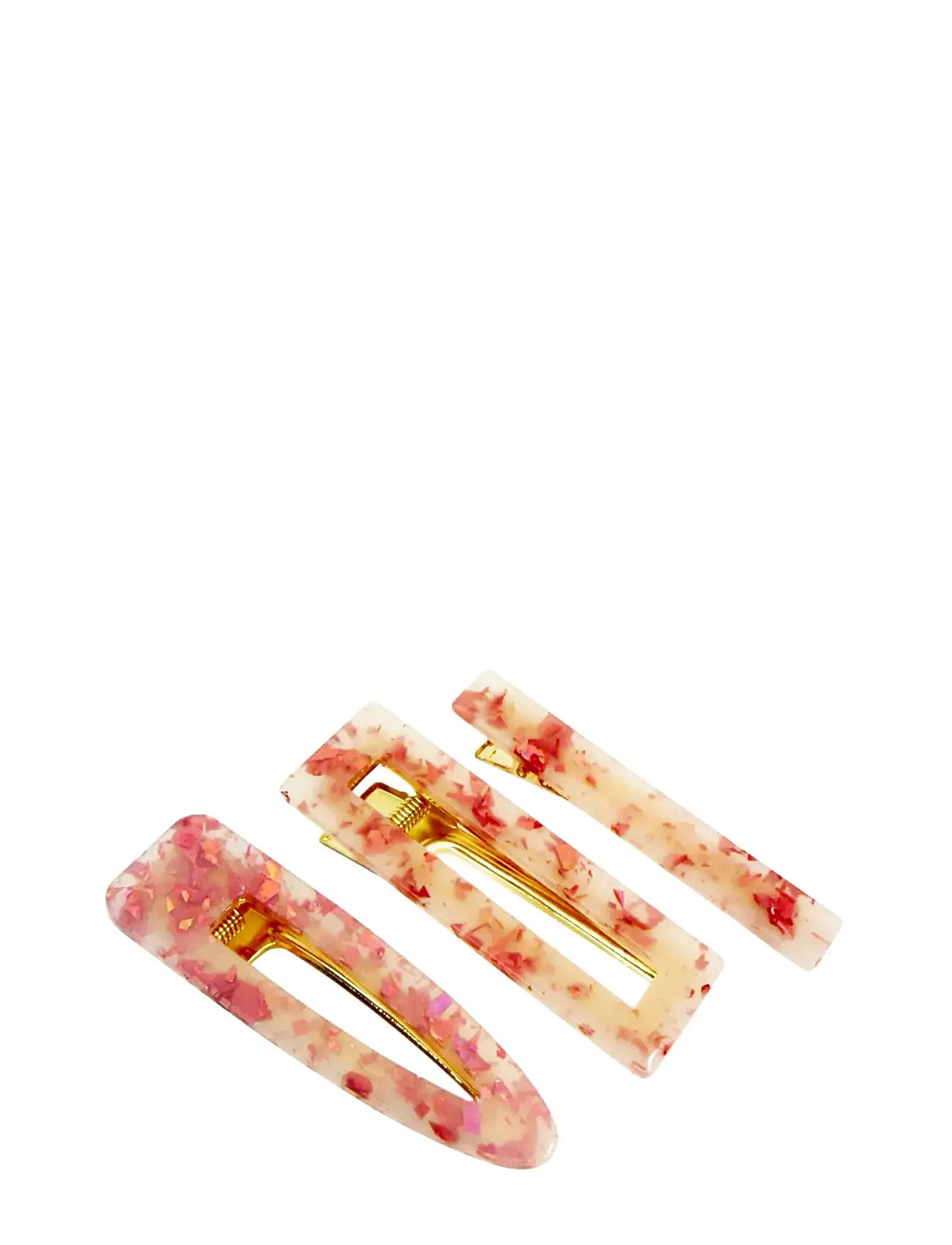 PIPOL'S BAZAAR Betsy Hair Clip 3 Pcs Pink Spot Pink - One Size - Damen
