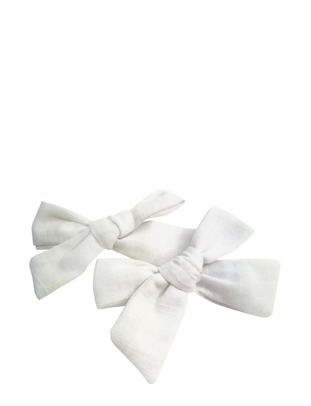 Pipol's Bazaar Stina Bow 2 Pcs White, One Size, White, Hair Accessories > Hair Clip, Dame