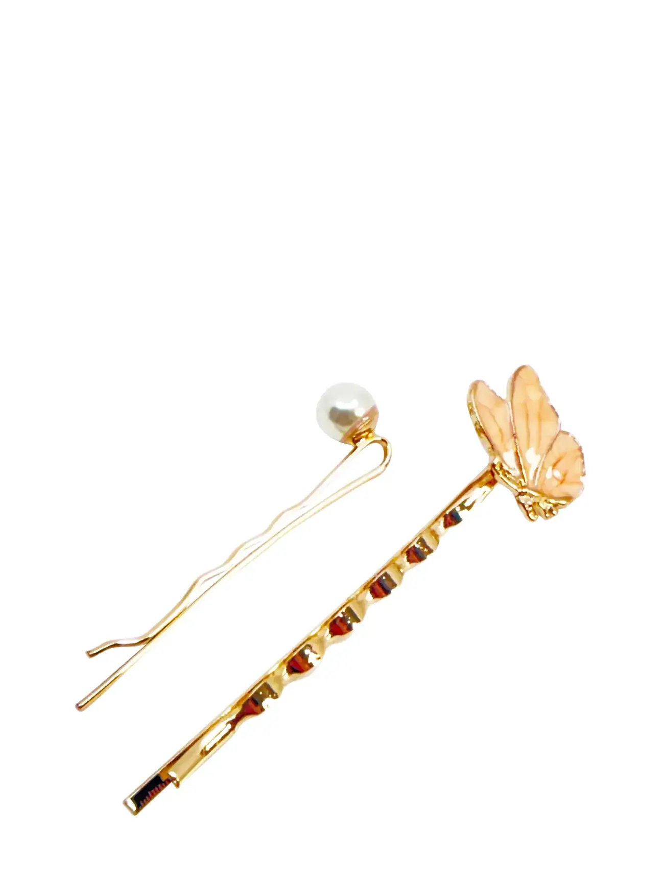 PIPOL'S BAZAAR Somber Hair Pin Pink 2 Pcs Gold - One Size - Damen