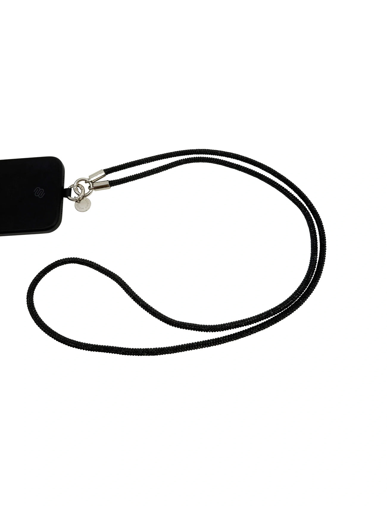 Pipol's Bazaar Gala Sparkle Phone Strap 130 Silver, One Size, Black, Mobiltilbehør-Covers > Telefonholdere & Charms, Dame