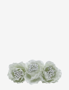 Triple Flower Barette White - haarnadeln - white