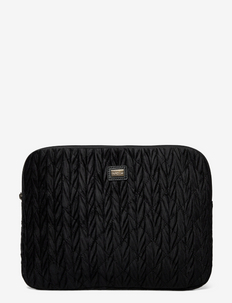 Quilted Laptop Cover 13'' Black - laptop bags - black