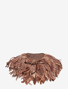 Majestic Feather Pipol&acute;s Collar - BROWN