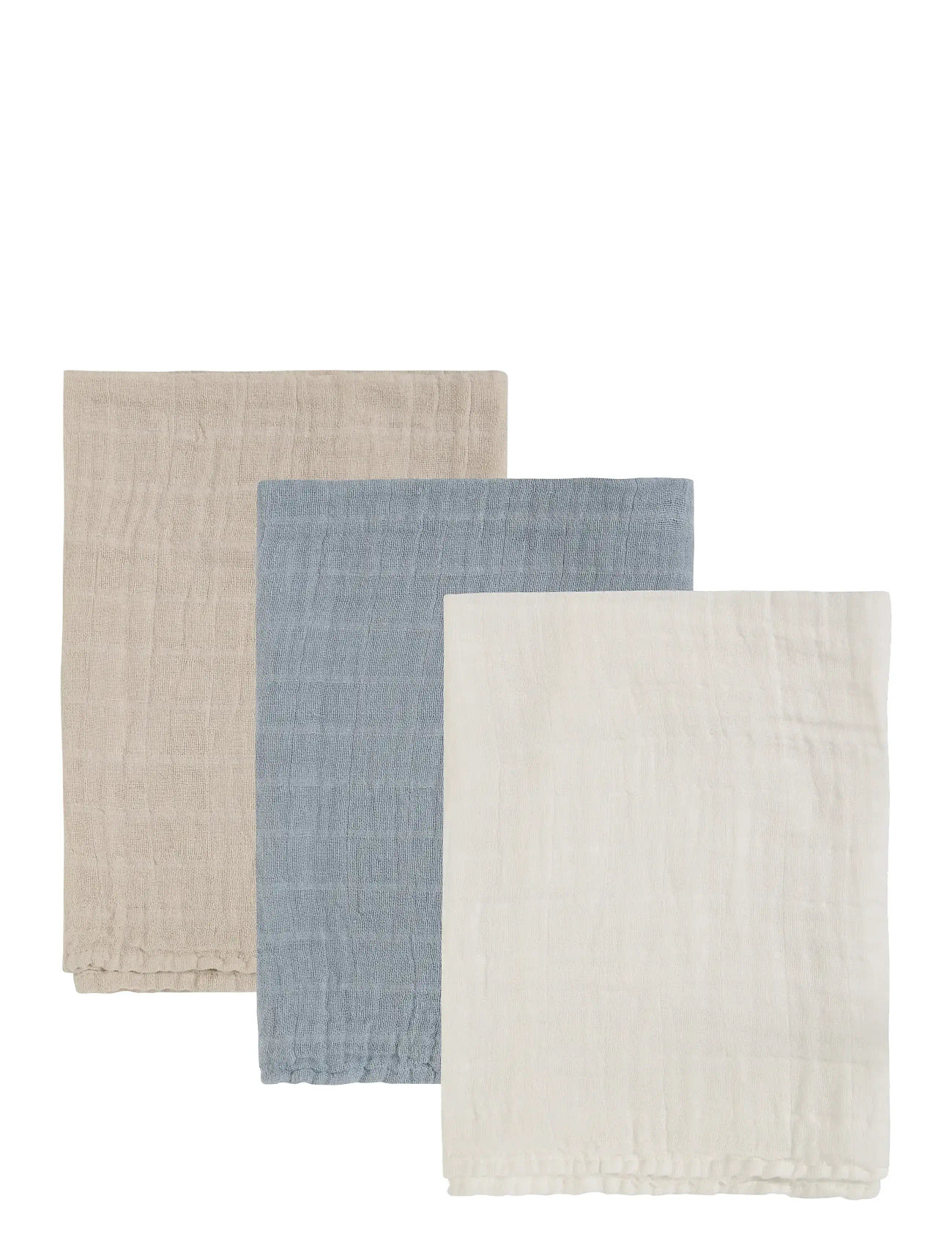 PIPPI Organic Cloth Muslin (3-Pack) Blau - 6565 CM - Kinder