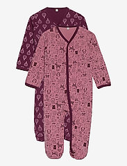 Nightsuit w/f -buttons 2-pack - LILAC