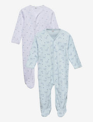 Nightsuit w/f -buttons 2-pack - LIGHT BLUE