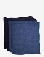 Organic Cloth Muslin -4 pack - DARK BLUE