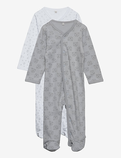 Nightsuit w/f -buttons 2-pack - grenouillères - harbor mist