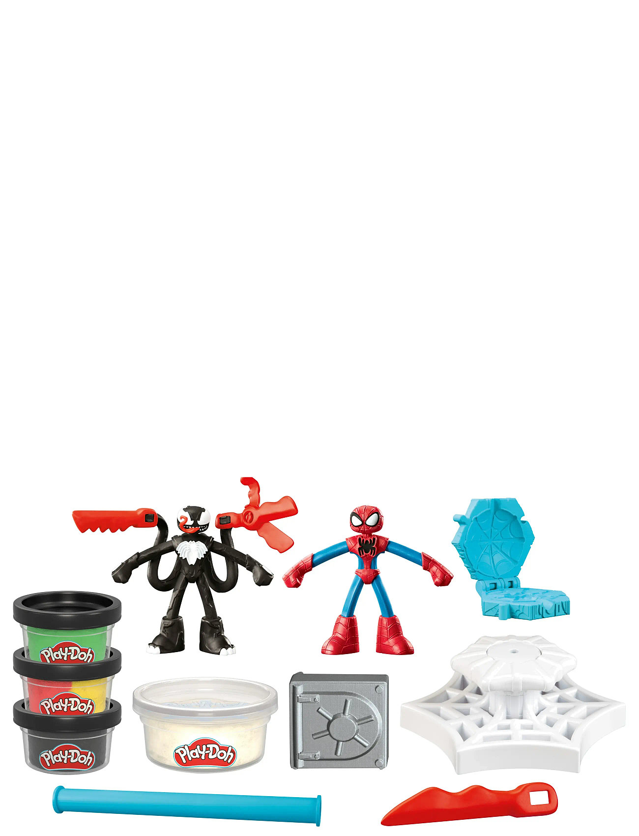 Play Doh Play-Doh Marvel Spider-Man Launch & Slice Battle, One Size, Multi/patterned, Legesæt Og Actionfigurer > Film- Og Eventyrfigurer, Børn