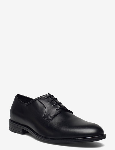 PB10080 - laced shoes - black leather