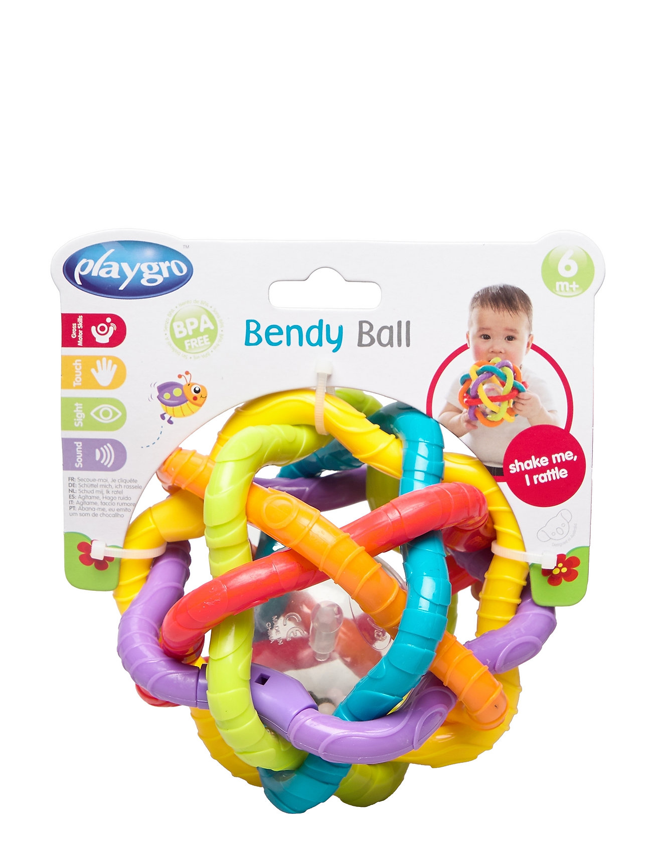 Bendy Ball Toys Baby Toys Educational Toys Activity Toys Multi/mönstrad Playgro