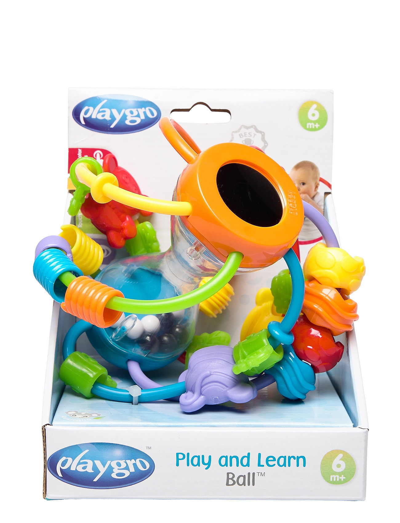 Play & Learn Ball Toys Baby Toys Educational Toys Activity Toys Multi/mönstrad Playgro