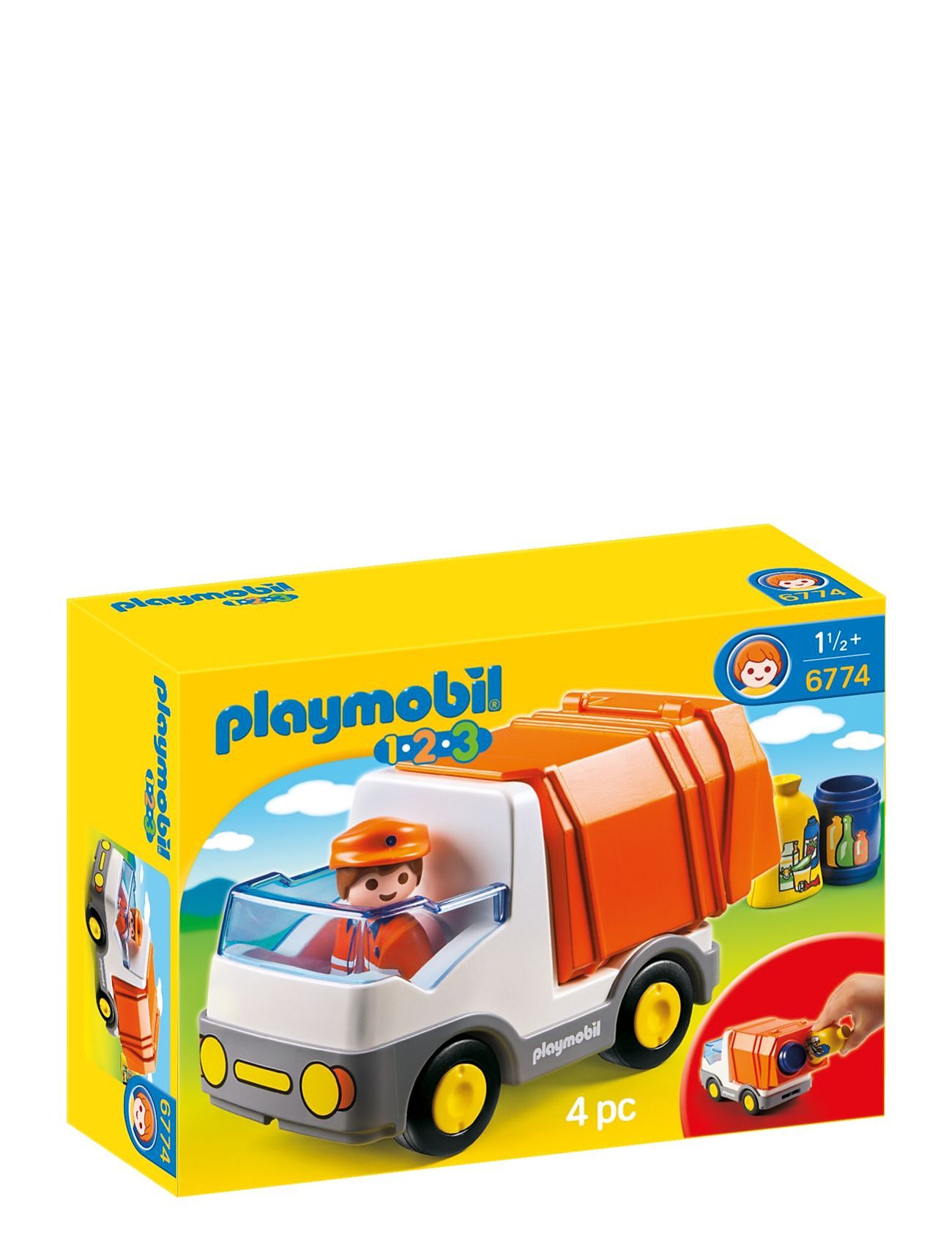 Camion poubelle - Playmobil® - PLAYMOBIL 1.2.3 - 6774